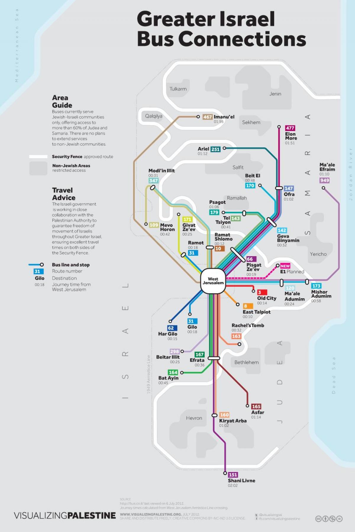 mapa autobus 