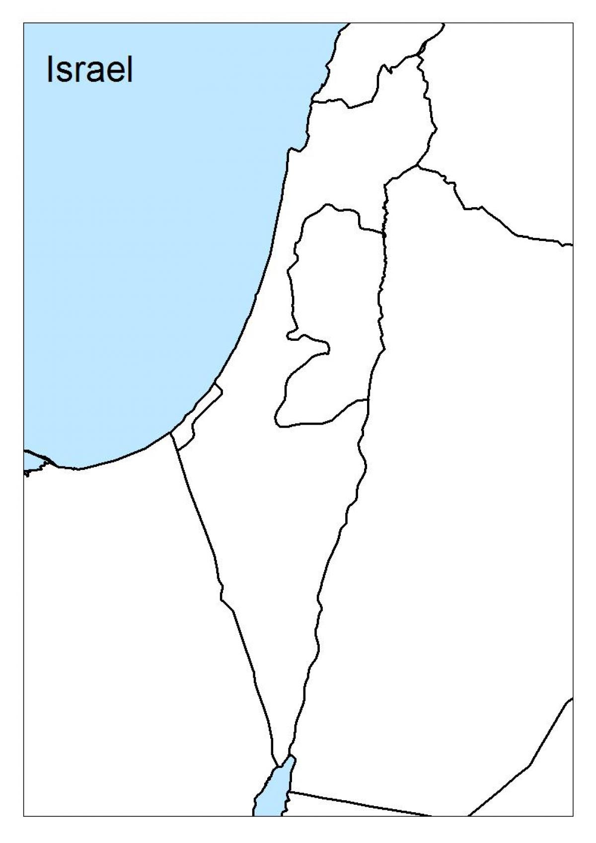 mapa Izraela puste