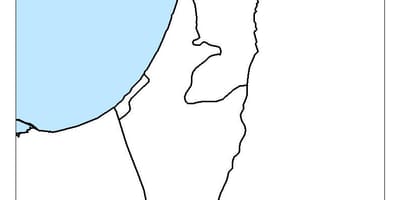 Mapa Izraela puste
